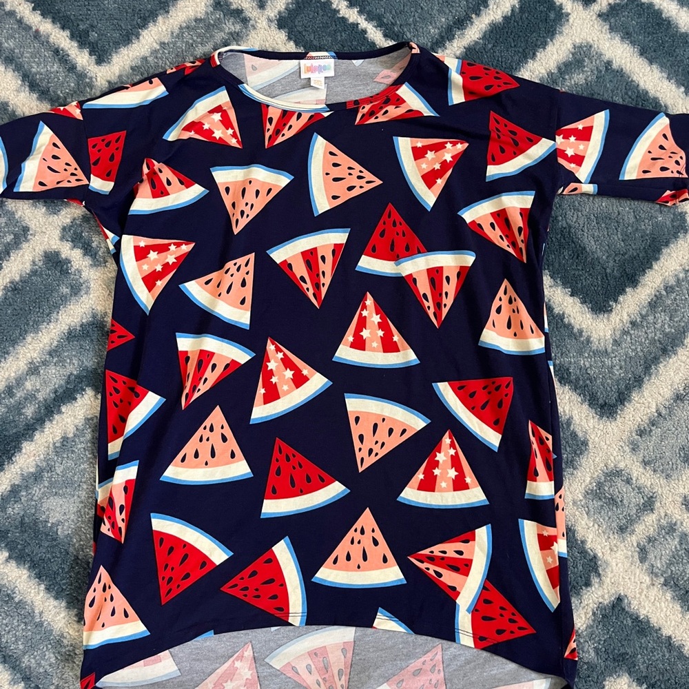 Lularoe watermelon Irma tunic tee